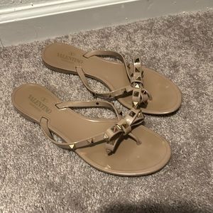 Valentino rockstud jelly sandals